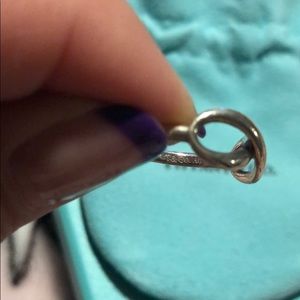 Tiffany infinity sterling silver ring
